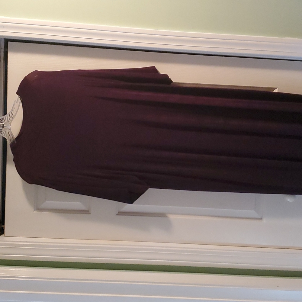 Maxi dress in plum.  Extremely comfortable. Size 18/20